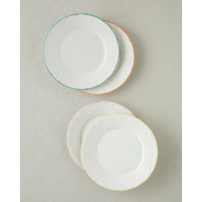 English Home Pastel Dream Porselen 4'lü Pasta Seti 20 cm Renkli