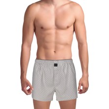 The Don Açık Gri Erkek Desenli Boxer TDNPOP127