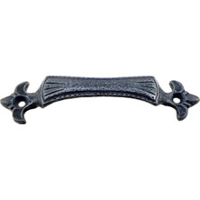 Renas Store Antika Tarz Dekoratif Pirinç Lale Mobilya Kulbu - 27X115 Mm, Oksit