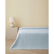English Home Dulcie Çift Kişilik Pike 200x220 cm Mavi Pamuk - Polyester Desenli Parça Sayısı: 1