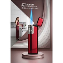 Renas Store Pürmüzlü Torch Çakmak: Rüzgara Dirençli Turbo Jet Alev & Lüks Tasarım Mutfak Çakmağı