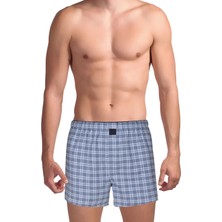 The Don Lacivert - Mavi Erkek Desenli Boxer TDNPOP123
