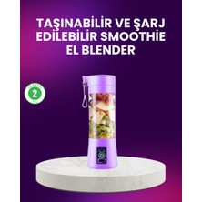 Renas Store Taşınabilir Şişe Blender 380ML Şarjlı Spor Smoothie Shake Karıştırıcı