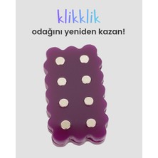 Klikklik Manyetik Stres Yönetim Ürünü Fidget - Mor