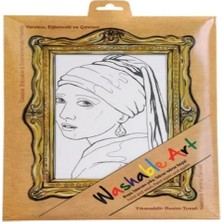 Renas Store Funny Mat - Johannes Vermeer Gırl Wıth A Pearl Earrıng 25 x 35 cm