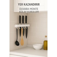 Esmo Home Pratik Çoklu Mutfak Bıçak Askısı & Düzenleyici Organizer – Dayanıklı Duvara Monte Bıçaklık ve Mutfak Gereç Askısı