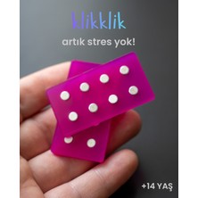 Klikklik Manyetik Stres Yönetim Ürünü Fidget - Fuşya