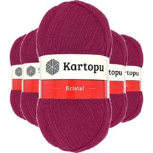 Toyigoo 5 Adet Kristal Çift Katlı El Örgü Lif Ipi Vişne K1794 Mudanis TYG-84037RS