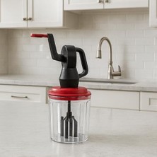 Esmo Home Kollu Hazneli El Mikseri – Manuel El Blenderı, Çırpıcı ve Karıştırıcı Aparatlı, Elektriksiz Kullanım, Pratik Mutfak Mikseri