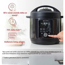 Esmo Home Instant Pot, Duo Plus Whisperquiet/sessiz Çok Amaçlı Pişirici, Düdüklü Tencere, Sterilizatör, Yoğurt Hazırlayıcı, Sous Vide Cihazı, DPPC604, 5.7 Litre, Siyah