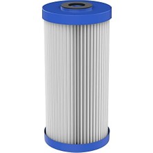 Esmo Home Pentair Pentek R50-BB Su Filtresi, 25.4 cm Büyük Mavi, Polyester Kartuş, 25.4 x 11.4 Cm, 50 Mikron
