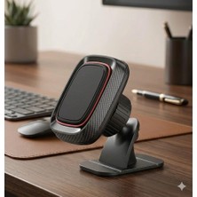 Esmo Home Araba Telefon Tutucu, Araç Içi Telefon Tutucu Masaüstü Telefon Tutucu Telefon Standı 360 Derece Döenebilen Araç Telefon Tutucusu, Konsola Sabitlenebilir Stand ve Tutucu 052