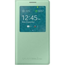 Esmo Home N7500 Galaxy 3 Neo Orjinal S View Cover Kılıf - Yeşil - EF-CN750BMEGWW
