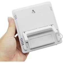 Esmo Home Iç Mekan Higrometre (Nem Ölçer) ve Termometre, Büyük Ekran, Masa Ayaklı, Asmalı, Mıknatıslı, Elektronik Sıcaklık ve Nem Ölçer