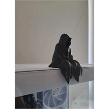 Mays 3D Studio MAYS3DSTUDIO 3D Masa - Kitaplık - Gamer Dekorasyonu Ghost Azrail Kitaplık Figürü