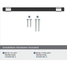 Esmo Home | Dolap Çekme | Cilalı Krom/mat Siyah | 5-1/16 Inç (128 Mm) Merkezden Merkeze | Mergence | 1 Paket | Çekmece Çekme | Dolap Kolu | Dolap Donanımı