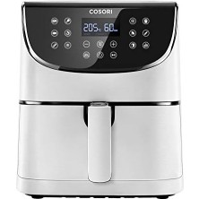 Esmo Home Cosorı Airfryer 100 Tarif Yemek Kitabı, 1700-WATT Max Xxl 5,5 L Dijital Dokunmatik Hava Fritözleri 11 Ön Ayarlı Fırın, Yağsız Sıcak Ocak, Yapışmaz Sepet, Beyaz