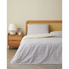 English Home Daisy Touch Kolay Ütülenir Çift Kişilik Nevresim Seti 200x220 cm Lila-Turuncu