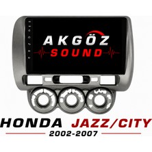 GÖZA-X Honda Jazzcıty 2002-2007 Multimedya Çerçevesi 9 Inç Soketleri Içinde