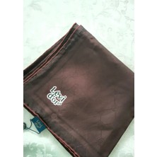 Lêvi D'or Levidor Koyu Bordo Monogram Twill Ipek Eşarp