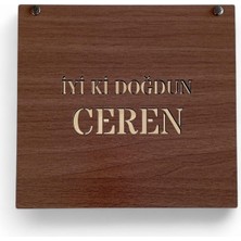 İnci Çikolata Kişiye Özel Ahşap Kutulu İyi Ki Doğdun Çikolatası
