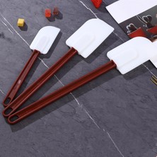 Siliconly 3'lü Spatula Set- Polikarbon Isıya Dayanıklı , Kırılmaz, Yanmaz,yapışmaz Silikon Uçlu Spatula