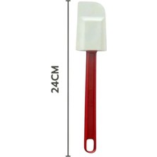 Siliconly 24 cm Polikarbon Isıya Dayanıklı , Kırılmaz, Yanmaz,yapışmaz Silikon Uçlu Spatula