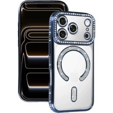 Mey Ithalat®   iPhone 17 Pro Joke Simli Magneticsafe Kılıf - Mavi