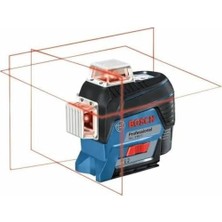 Esmo Home Professional Gll 3-80 C Çizgi Lazer (30M Çalışma Alanı [alıcı ile 120M], 1 x 12V 2.0AH Akü, Gal 12V-40 Şarj Cihazı, Ip 54 Toza Karşı Koruma Sistemi, Kırmızı Lazer, Bm 1 Tutucu, L-Boxx 136)
