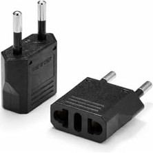 Esmo Home Amerikan Fiş Çevirici, Tip C Priz Dönüştürücü, Seyahat Adaptörü, Abd Ingiliz Fişini Avrupa/türkiye 220V Prizine Çevirici, 6A 1600W Maks Güç, A Kalite Sıkı Geçme