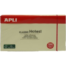  aplı yapışkanlı not kağıdı classic 100 yaprak 125x75 10976 (12 li paket)