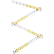 Esmo Home Bmı Holzgliedermassstab Kayın Ağacı, Gliederstaerke 3 Mm, 1 Adet, Beyaz, Sarı, 982980200