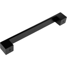 Esmo Home Mutfak ve Banyo Dolabı Kapakları ve Çekmeceler Için Kalın Metal Kulp Paslanmaz Alüminyum Mobilya Dolap Kulbu 160MM Mat Siyah 2 Adet