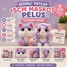 Yoohoo Sevimli Patiler Serisi Kedi ve Ayı 15 cm Maskot Peluş