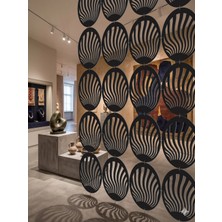 Wooddoom Lazer Kesim Paravan, Ahşap Separatör, Oda 4'lü Panel Levha MODEL14 40 x 40 cm