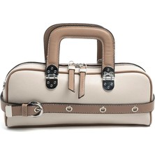 Silver & Polo Silver Polo Bej - Latte Düz Kadın El Çantası SP1258