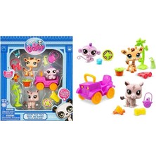 Scntoys Pet Shop Minişler Safari Oyun Seti 13 Parça Lisanslı Kutulu Oyuncak