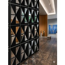 Wooddoom Lazer Kesim Paravan, Ahşap Separatör, Oda 4'lü Panel Levha MODEL18 40 x 40 cm