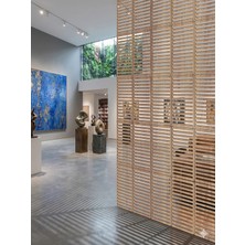 Wooddoom Lazer Kesim Paravan, Ahşap Separatör, Oda 4'lü Panel Levha MODEL15 40 x 40 cm