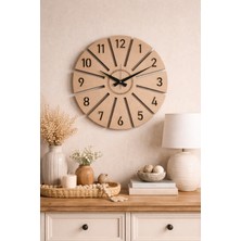 Artı Home Modern Dekoratif Duvar Saati Doğal Minimal Tasarım Saat