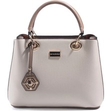 Silver & Polo Silver Polo Bej - Latte Düz Kadın El Çantası SP1272