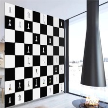 Wooddoom Satranç Takımı Lazer Kesim Paravan, Ahşap Separatör, Oda 4'lü Panel Levha MODEL21 40 x 40 cm 16 Set 64 Adet Panel