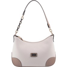 Silver & Polo Silver Polo Bej - Latte Düz Kadın Omuz Çantası SP1277
