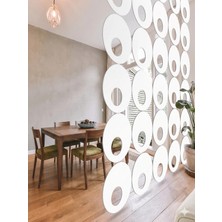 Wooddoom Lazer Kesim Paravan, Ahşap Separatör, Oda 4'lü Panel Levha MODEL12 40 x 40 cm