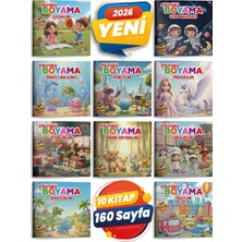 Gong Etkinlikli Boyama Seti - 10 Kitap