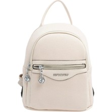 Silver & Polo Silver Polo SP983 Kadın Sırt Çantası Petek Bej-Bej