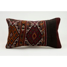 Kilim Wholesale El Yapımı Eski Kilimden Yapılmış Vintage Kırlent Kılıfı, Yün, 30X50 cm