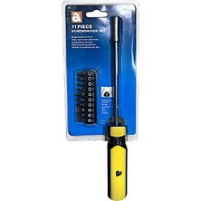 Aydal 1/4'' Manyetik Bits Uçlu Tornavida Seti 11 Parça