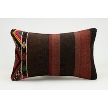 Kilim Wholesale El Yapımı Eski Kilimden Yapılmış Vintage Kırlent Kılıfı, Yün, 30X50 cm