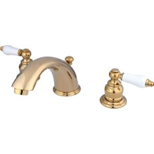 Esmo Home Pirinç KB962PL Breitgefaechert Wc Musluk, Pirinç Cilalı